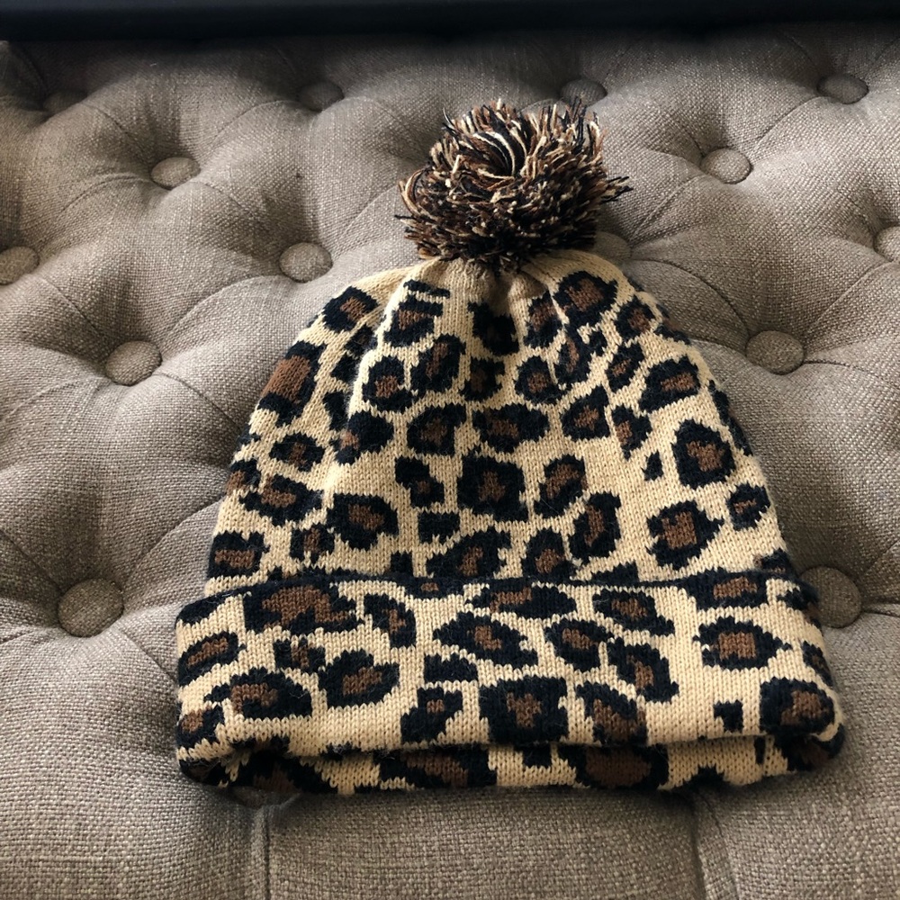 Leopard beanie